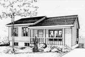 Traditional Exterior - Front Elevation Plan #25-1058
