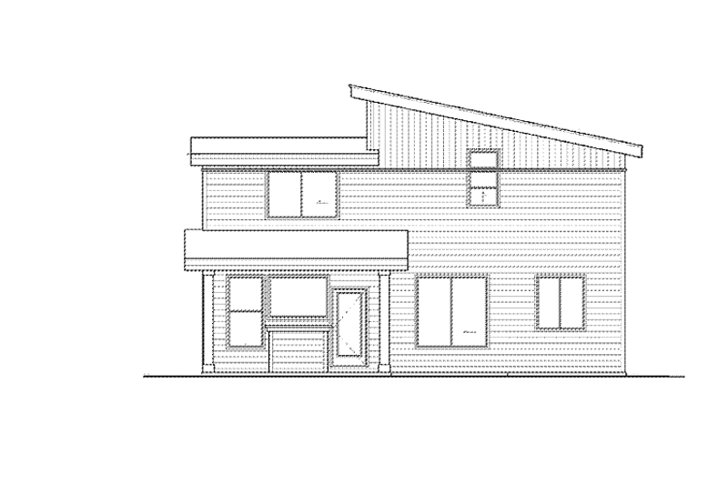 Home Plan - Exterior - Rear Elevation House Plan #569-14 - 3 bed, 2.5 bath