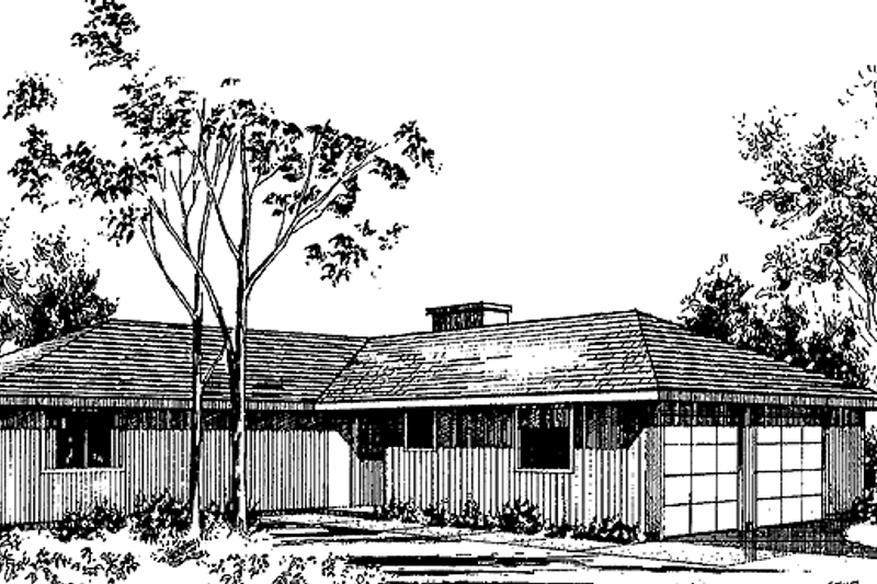 House Plan Design - Contemporary Exterior - Front Elevation Plan #60-900