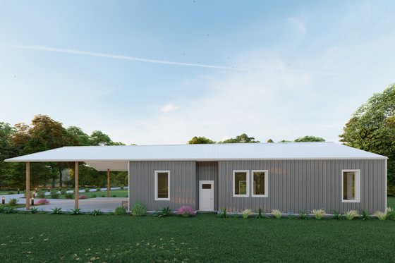 Exterior - Other Elevation 6 for Barndominium House Plan #1107-41 - 2 bed, 2 bath