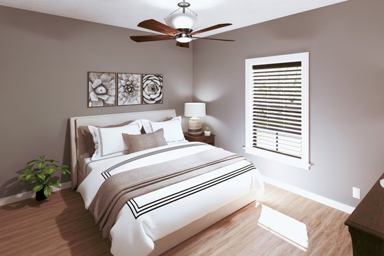 Interior - Bedroom for Farmhouse House Plan #44-283 - 3 bed, 2 bath