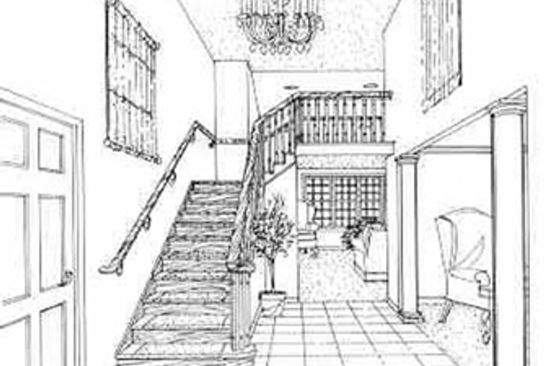 Home Plan - Interior - Entry for Traditional House Plan #314-275 - 4 bed, 3.5 bath