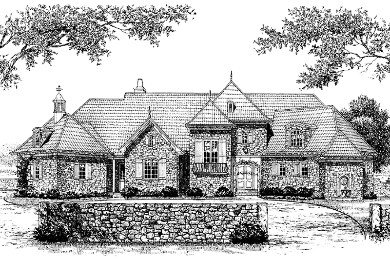Home Plan - Exterior - Front Elevation 3 for Country House Plan #453-369 - 2 bed, 2.5 bath