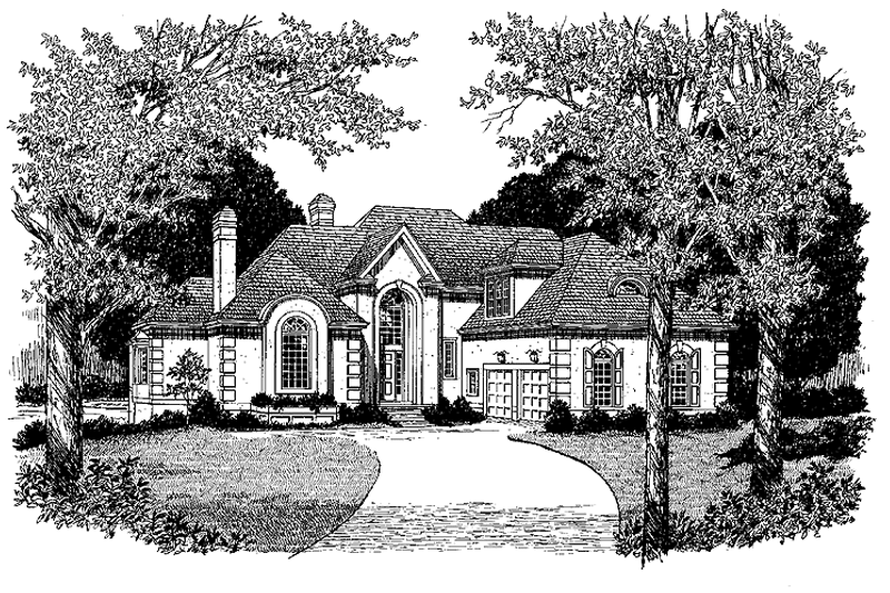 Home Plan - Traditional Exterior - Front Elevation Plan #453-409
