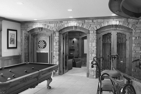 Interior - Family Room for Mediterranean House Plan #70-1399 - 4 bed, 3.5 bath