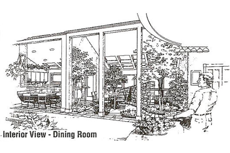 Dream House Plan - Exterior - Other Elevation for Modern House Plan #57-266 - 3 bed, 2 bath