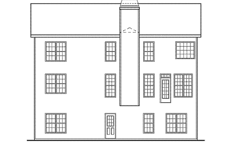 House Plan Design - Exterior - Rear Elevation for Colonial House Plan #927-796 - 4 bed, 3 bath