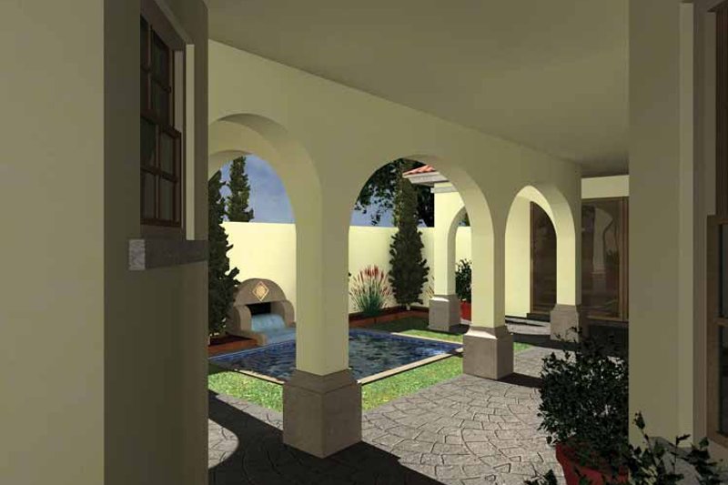 Home Plan - Exterior - Rear Elevation for Mediterranean House Plan #930-434 - 3 bed, 4 bath