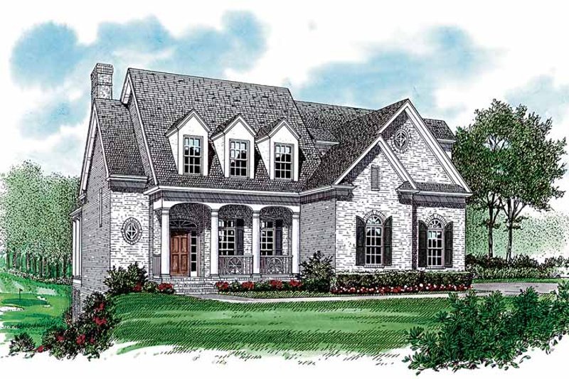 Dream House Plan - Country Exterior - Front Elevation Plan #453-297