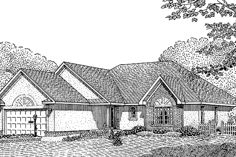 Contemporary Style House Plan - 3 Beds 2 Baths 1627 Sq/Ft Plan #11-239