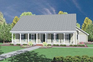 Traditional Exterior - Front Elevation Plan #36-169