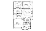 European Style House Plan - 3 Beds 2 Baths 2302 Sq/Ft Plan #411-349 