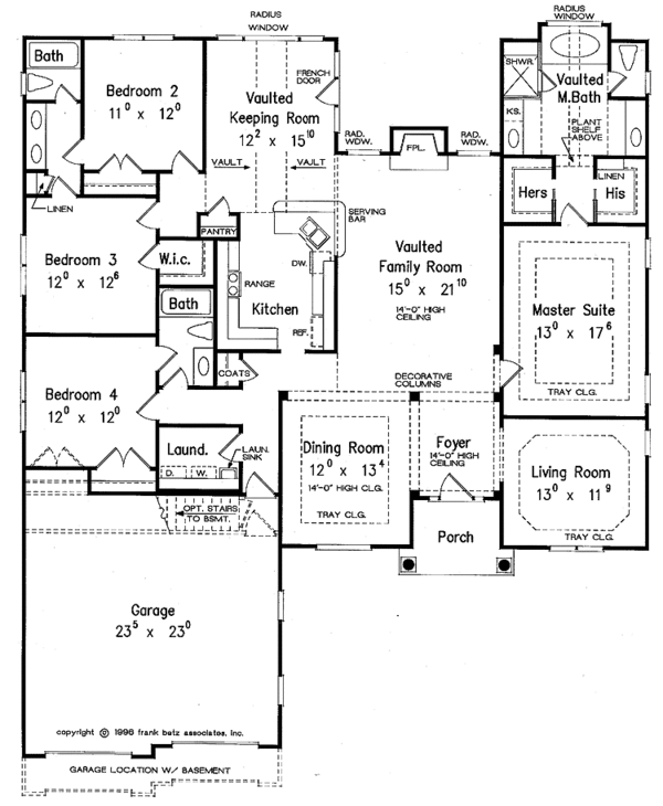 Dream House Plan - Mediterranean Floor Plan - Main Floor Plan #927-105