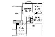 European Style House Plan - 4 Beds 2.5 Baths 2793 Sq/Ft Plan #329-268 