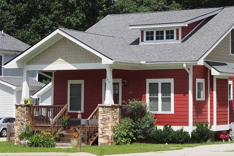 Architectural House Design - Craftsman Exterior - Front Elevation Plan #461-10