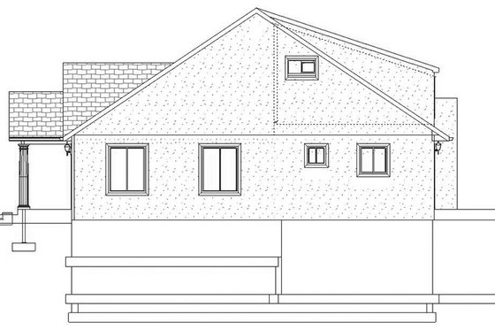 Exterior - Other Elevation for Traditional House Plan #1060-20 - 5 bed, 5 bath