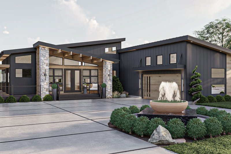 Home Plan - Exterior - Other Elevation 1 for Modern House Plan #455-529 - 2 bed, 2.5 bath