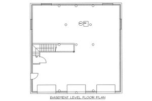 Floor Plan - Lower Floor for Log House Plan #117-501 - 3 bed, 3.5 bath