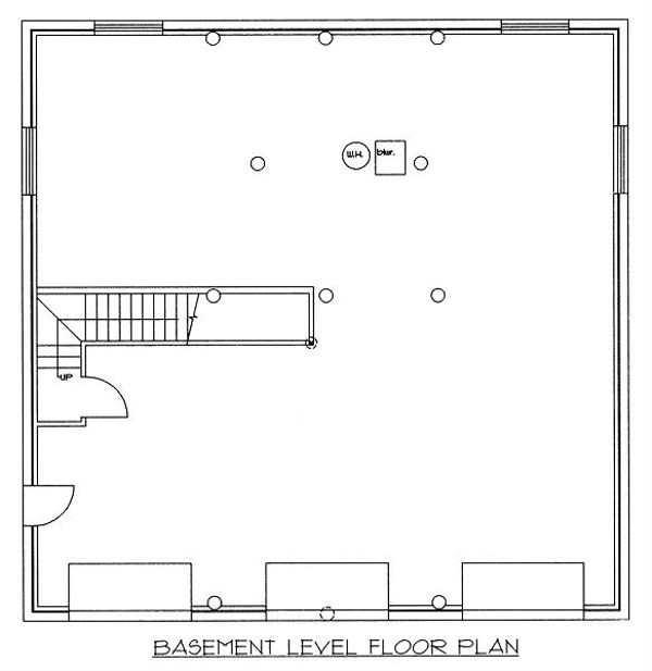 Home Plan - Log Floor Plan - Lower Floor Plan #117-501