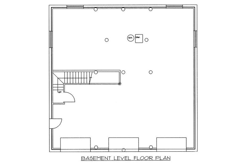 Home Plan - Floor Plan - Lower Floor for Log House Plan #117-501 - 3 bed, 3.5 bath