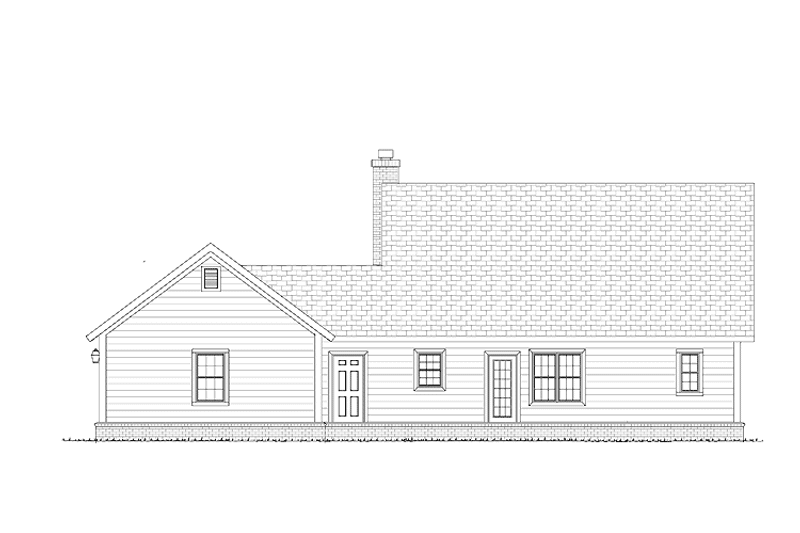 Dream House Plan - Exterior - Rear Elevation for Country House Plan #513-2141 - 3 bed, 2.5 bath