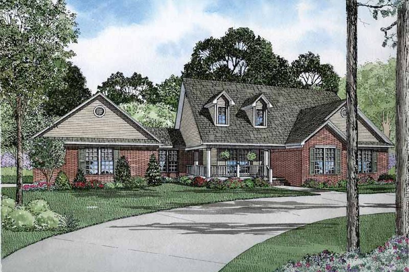 Home Plan - Country Exterior - Front Elevation Plan #17-2827