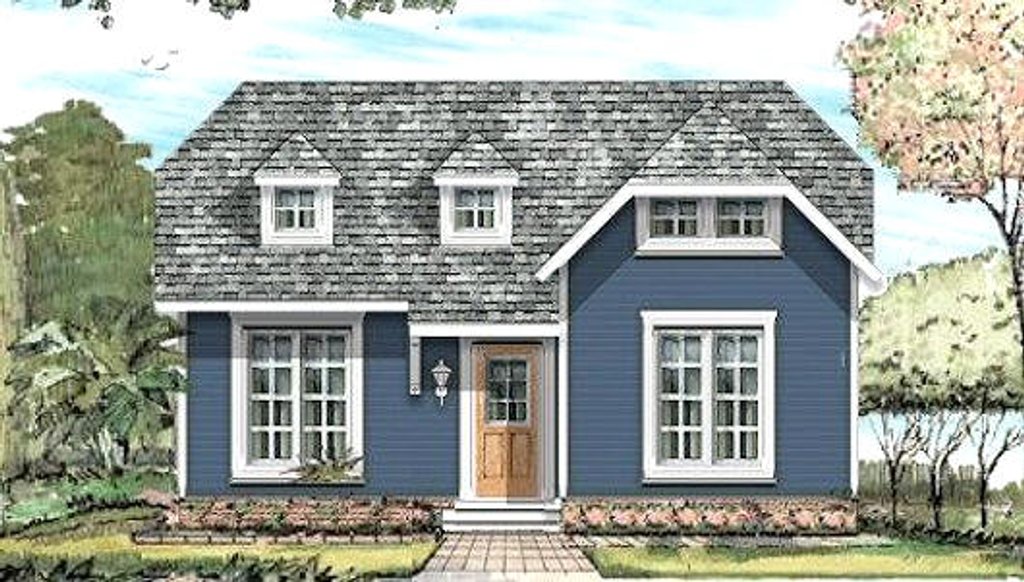 Exterior - Front Elevation 2 for Traditional House Plan #424-193 - 3 bed, 2 bath