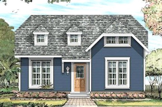 Exterior - Front Elevation for Traditional House Plan #424-193 - 3 bed, 2 bath