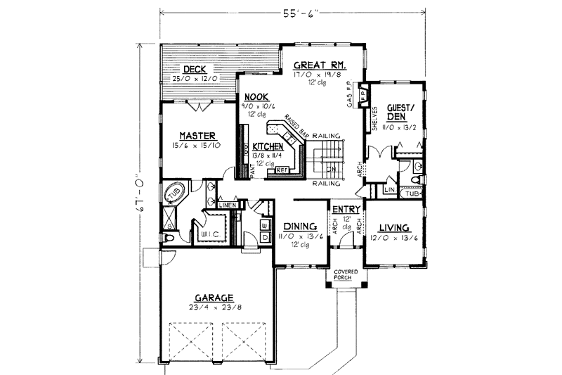 Dream House Plan - Floor Plan - Main Floor for European House Plan #1037-28 - 3 bed, 4 bath