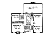 Traditional Style House Plan - 5 Beds 3.5 Baths 2443 Sq/Ft Plan #3-331 