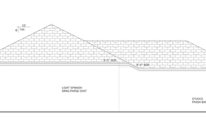 Home Plan - Exterior - Other Elevation for Mediterranean House Plan #1058-32 - 3 bed, 2 bath