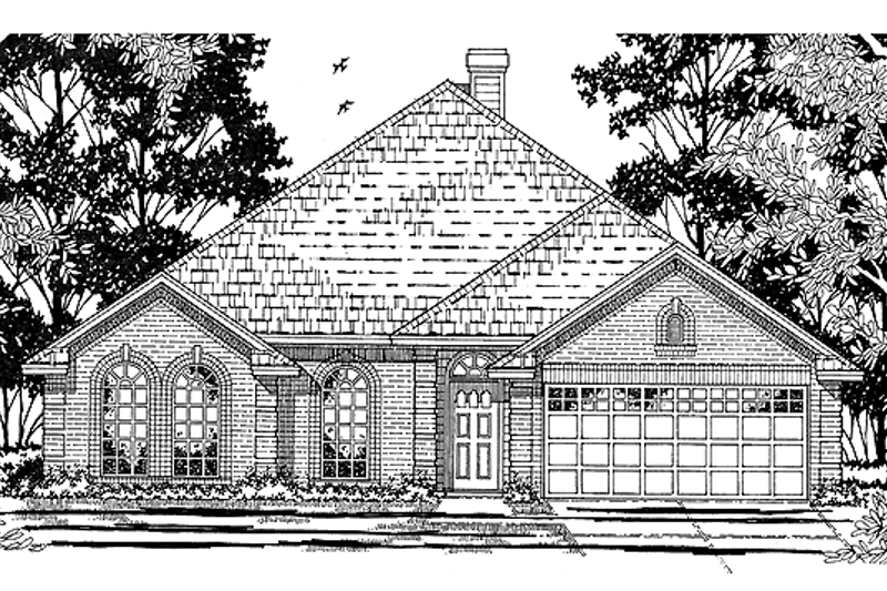Dream House Plan - Ranch Exterior - Front Elevation Plan #42-525