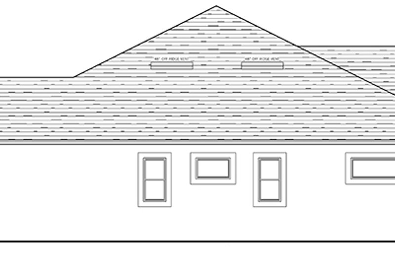 Dream House Plan - Exterior - Other Elevation for Colonial House Plan #1058-123 - 3 bed, 2 bath