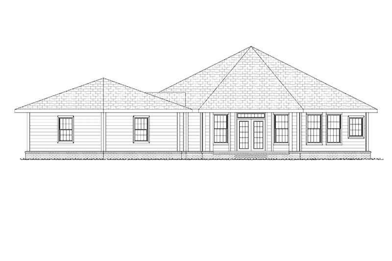 Home Plan - Exterior - Rear Elevation for Traditional House Plan #513-2147 - 3 bed, 2 bath
