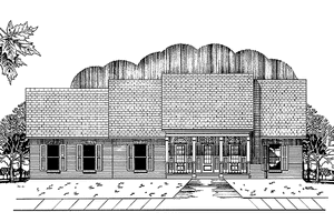 Architectural House Design - Country Exterior - Front Elevation Plan #15-310