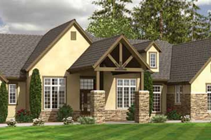 Home Plan - Traditional Exterior - Front Elevation Plan #966-22