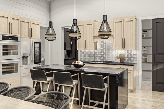 Interior - Kitchen 1 for Barndominium House Plan #455-639 - 3 bed, 2 bath