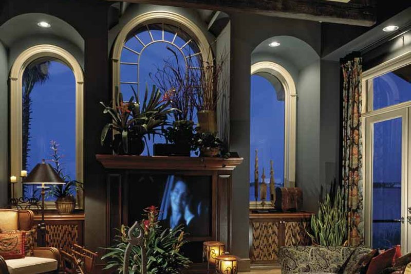 Dream House Plan - Interior - Family Room 1 for Mediterranean House Plan #1039-2 - 5 bed, 5 bath
