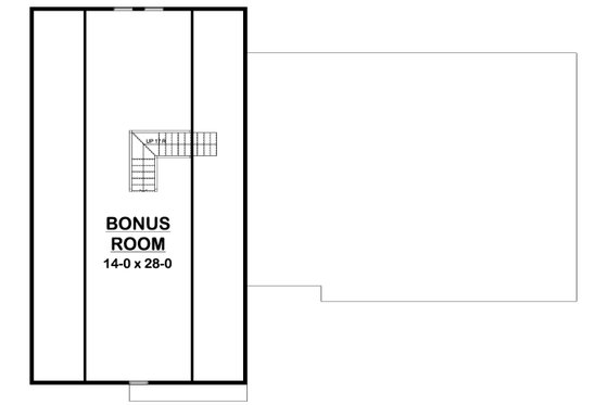 Floor Plan - Upper Floor for Farmhouse House Plan #126-240 - 3 bed, 2.5 bath