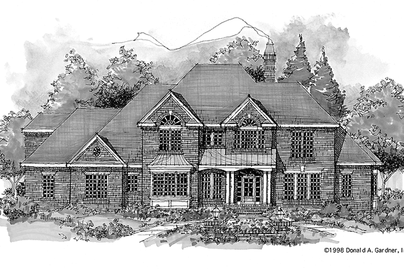 Dream House Plan - Traditional Exterior - Front Elevation Plan #929-418