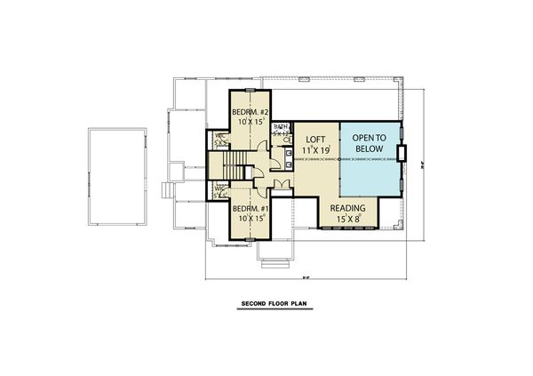 Home Plan - Cottage Floor Plan - Upper Floor Plan #1070-61