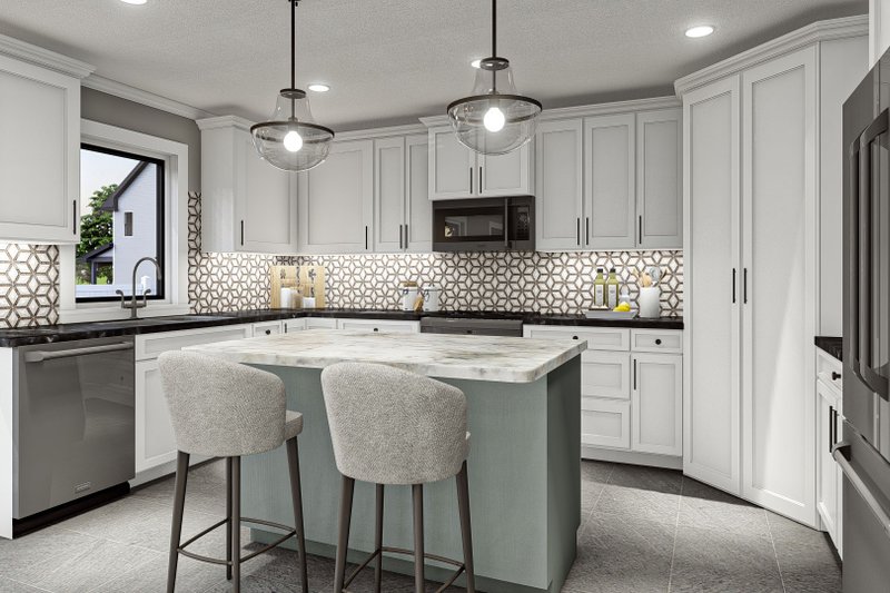 Architectural House Design - Interior - Kitchen for Traditional House Plan #455-221 - 3 bed, 2 bath