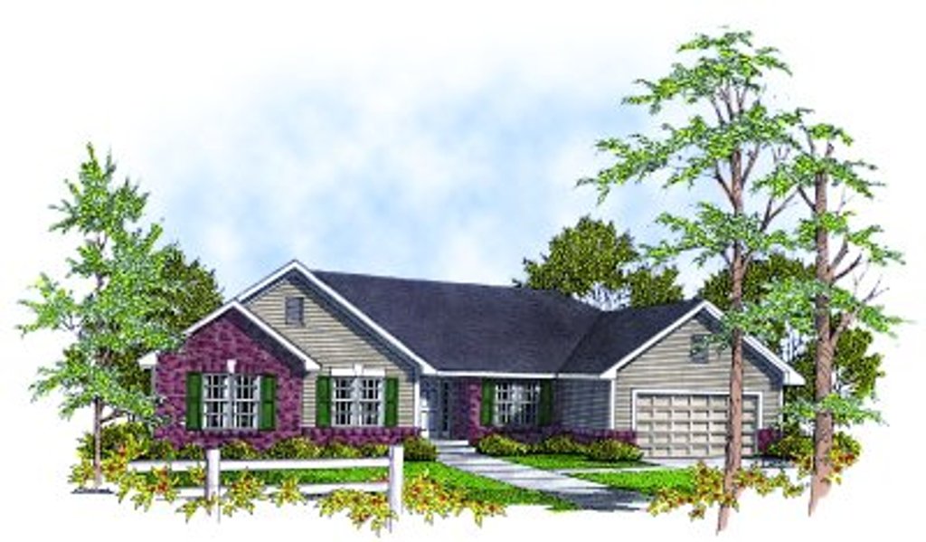 Traditional Style House Plan 3 Beds 2 Baths 1540 Sq Ft Plan 70 144 Homeplans Com