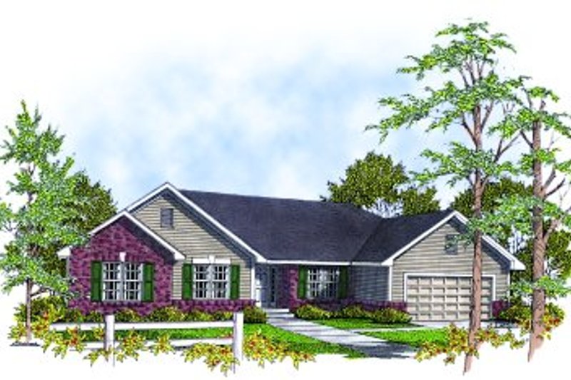 House Design - Traditional Exterior - Front Elevation Plan #70-144