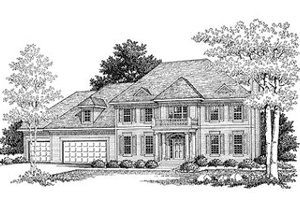Traditional Exterior - Front Elevation Plan #70-461