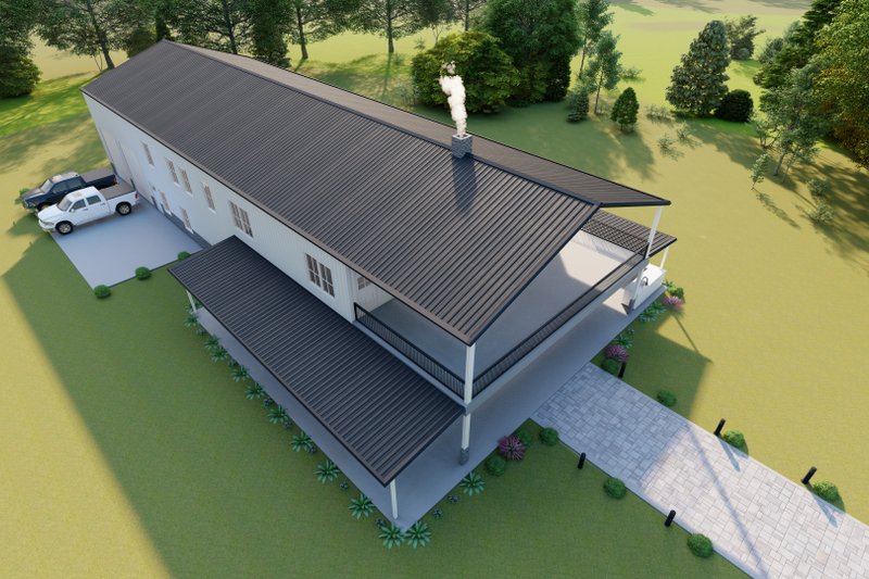 House Plan Design - Exterior - Other Elevation 8 for Barndominium House Plan #1107-42 - 4 bed, 3.5 bath