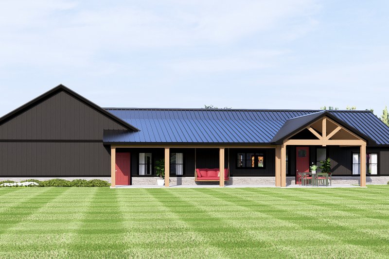 Home Plan - Exterior - Rear Elevation for Craftsman House Plan #1064-468 - 3 bed, 2 bath