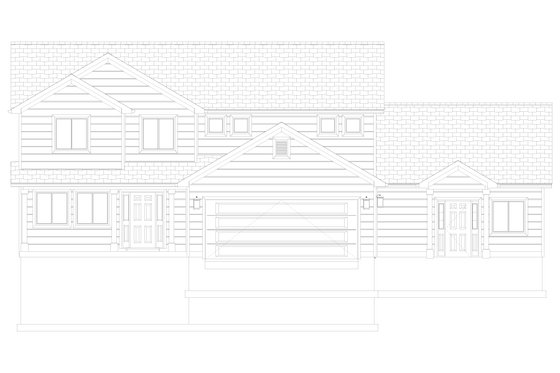 Exterior - Front Elevation 5 for Farmhouse House Plan #1060-407 - 4 bed, 3.5 bath
