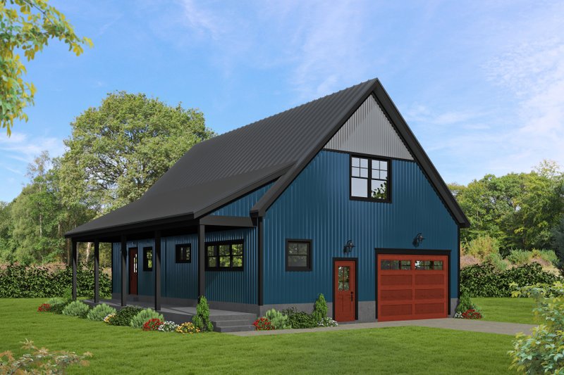 Traditional Style House Plan - 1 Beds 2 Baths 1744 Sq/Ft Plan #932-506