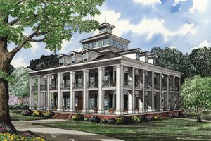 Southern Exterior - Front Elevation Plan #17-3233